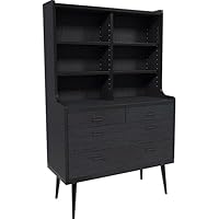 Amazon｜arne 食器棚 ガラス扉 引き戸 キャビネット カップ