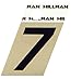 Hillman 840488 1-1/2-Inch Black and Gold Aluminum Angle Cut House, Number 7