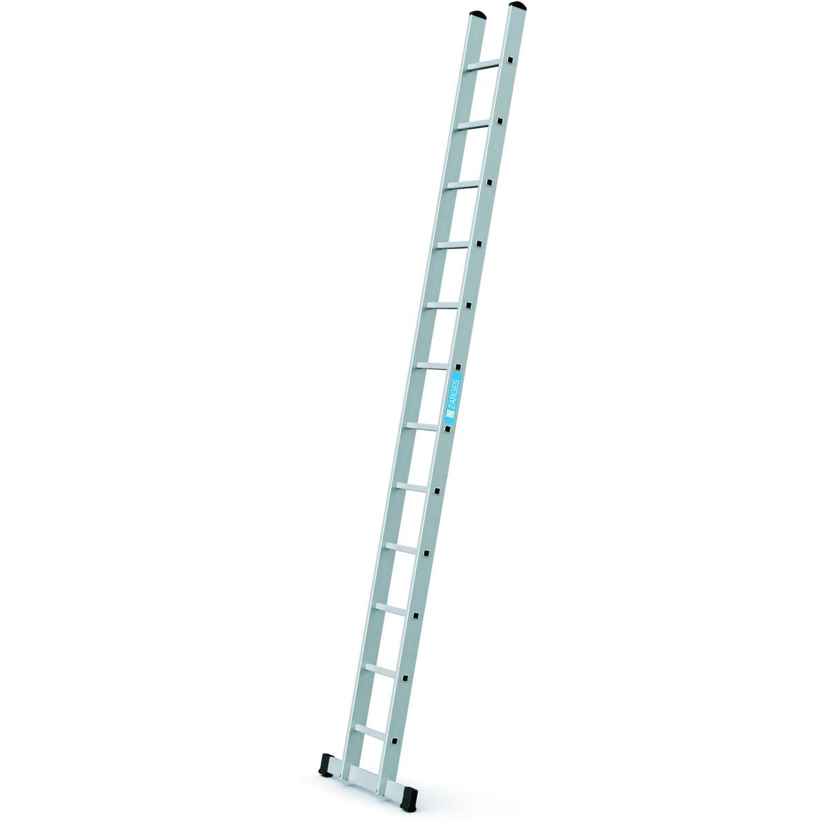 Zarges 41552 Industrial Single Aluminium Ladder With Stabiliser Bar 3.61M 12 Rungs