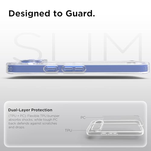 Image of RIGGEAR Shockproof Clear Hybrid Armor Back Cover Case for Google Pixel 10 / Pixel 10 Pro (Transparent PC + TPU Bumper)