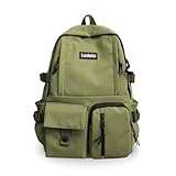 [SPooooN!] リュック キッズ 男の子 小学生 子供 リュックサック 中学生 大容量 軽量 ナイロン 通学 a4 キッズリュック (ライトグリーン)