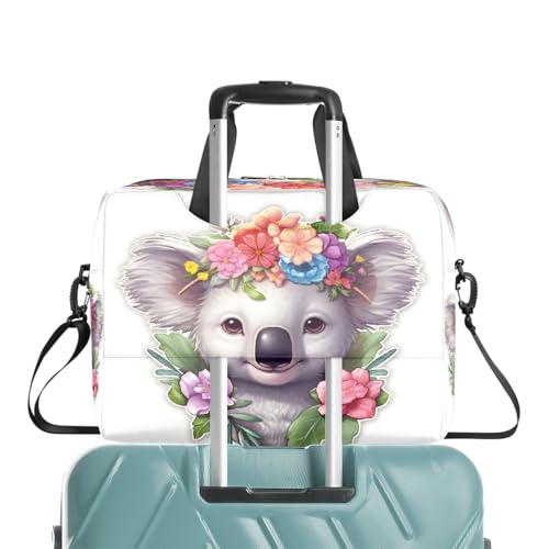 Bolso para portátiles 15.6-16 pulgadas con diseño floral y correa miniatura 7