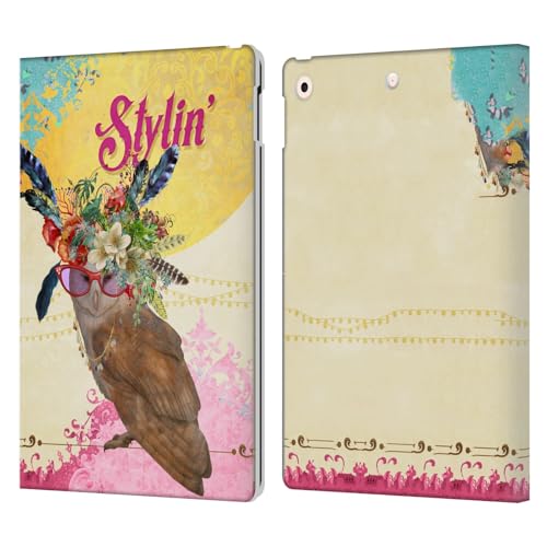 Étui iPad 10.2 2020 antichoc portefeuille cuir imprimé Boho