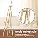 JEAWIWI 1Pcs Wooden Easel for Painting-Adjustable Easel Stand for Painting and Canvas, Holds Up to 42