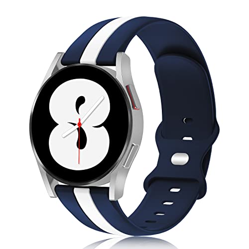 ایگرد | قیمت و خرید Hehighti Silicone Watch Band Compatible for Samsung  Galaxy Watch 4 40mm 44mm/Watch 3 41mm/Active 2 Watch 40mm 44mm/Watch 4  Classic 42mm 46mm,20mm Soft Stripe Bands Strap for