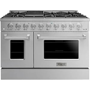 48 Inch Natural Gas, All Gas Double Oven Freestanding Range