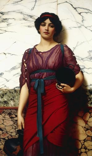 Image sur toile idylle grecque de Godward pour chambre cocooning 60x90