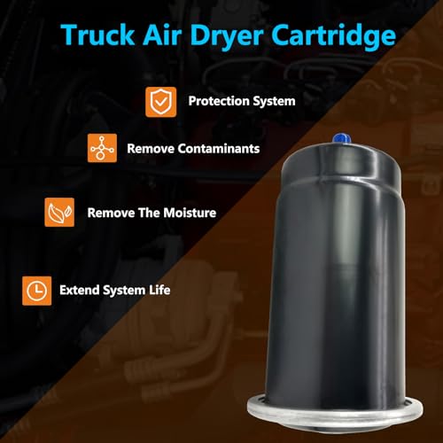 ZUVELLO Air Dryer Desiccant Filter Cartridge Fit for Freightliner Kenworth Volvo International Mack Peterbilt Trucks 107796 107794