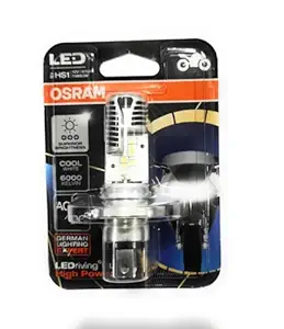 OSRAM LEDriving HEADLIGHT BULB for bikes HS1 7485CW 8/12W 12V PX43T Blister Pack, Cool White 6000K, with SUPERIOR BRIGHTNESS