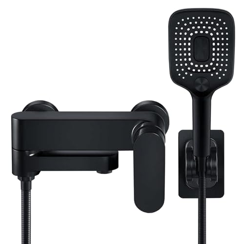 Robinetterie de bain cascade premium LWX en laiton chromé mural