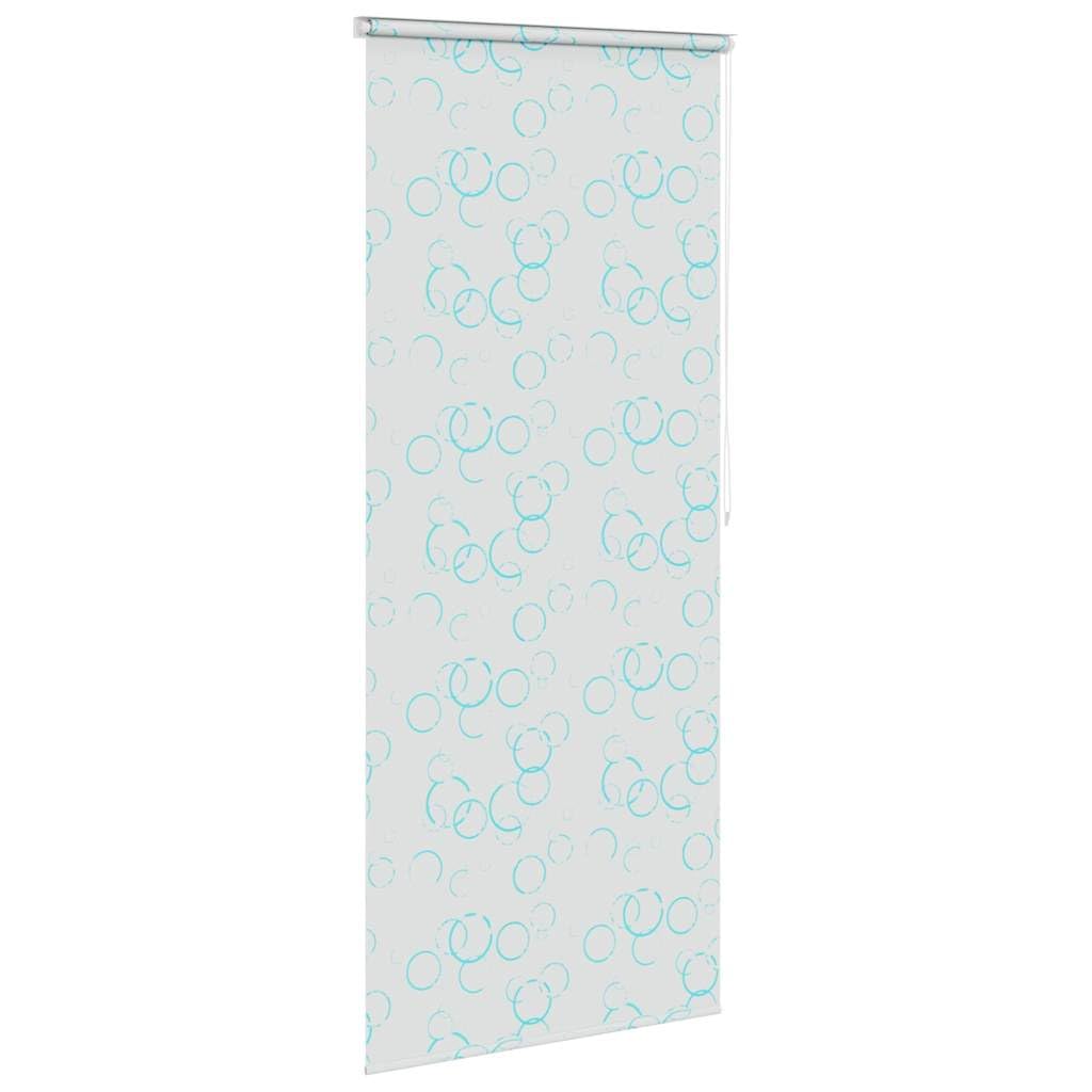 Generico Rideau de douche 100 x 240 cm avec motif bulles en EVA, résistant à l'eau et séchage rapide