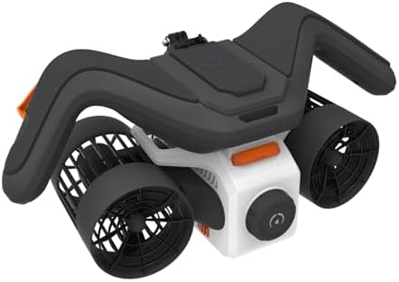 LEFEET C1 Underwater Scooter Dual Motors: Max 60min Battery Life Scooters with Action Camera Mount IPX8 100FT Waterproof for Water Sports, Swimming Pool Scuba, Diving for Kids/Adults (White)