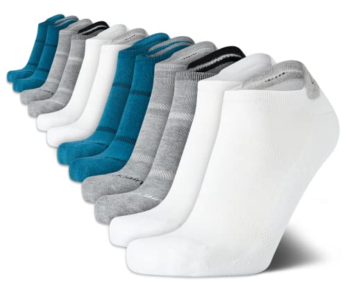 Calvin Klein Men's No Show Lightweight Cushioned Low Cut Socks - 12 Pack (Size: 7-12)
