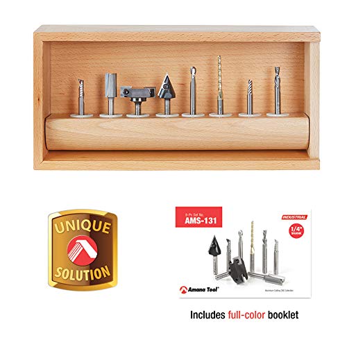 AMANページ AMS-131 8-Pc Signmaking Starter CNC Router Bit Collection II