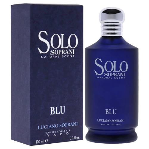 Solo Blu Luciano Soprani eau de toilette homme 3.3 oz vaporisateur aromatique bleu