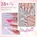Makartt Poly Nail Gel Kit - 6 Neutral Colors for Extension Nails, Long Lasting Poly Nail Gel Set, Natural-looking, Strong Builder Enhancement for Salon Manicure DIY at Home 15ML Clear White Nude Pink