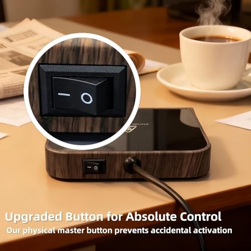 Image of Coffee Mug Warmer & Candle Warmer 2-in-1, Electric Cup Warmer for Desk | 6 Temperature Settings, LED Display, 12-Hr Timer & 4-Hr Auto Shut-Off, Gift for Coffee Lovers, Home Office & Desk Warmer