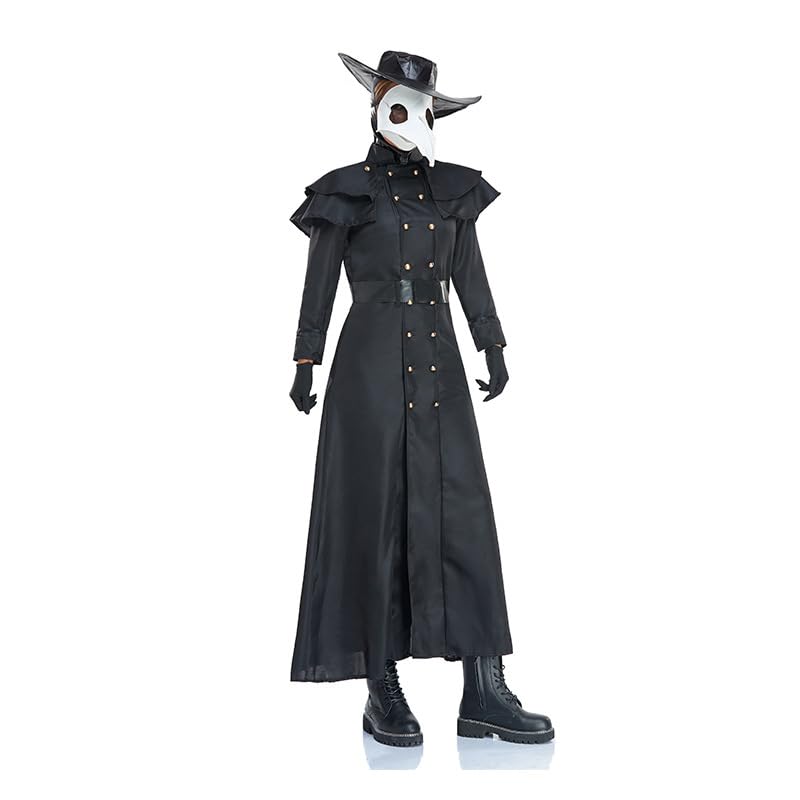 Bocguy Kostium męski, lekarz plagi, Halloween, kostium z maską doktora