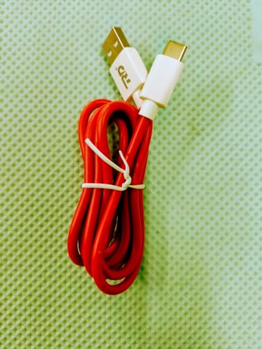 Image of RD C-Type USB Data Cable I Braided Sync & Fast Charging Cable I Seamless Data Transmission (Red)