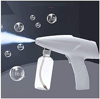 Pest control NebulizerSteam Gun Nano Electric ULV Spray Gun Fogger Machine, Portable Disinfection Spray Gun Sprayer Nano Fogger Machine, Portable Handheld Cleaning Gun, for Home, Office, School for Ga