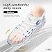 Men's Running Shoes Breathable Mesh Trail Runners Fashion Blade Sneakers Non Slip Gym Sport Trainer Casual Athletic Walking Shoes White Blue