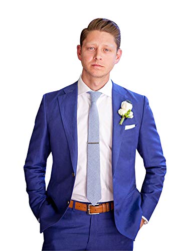 Blazer homme à deux boutons et col à revers cran pour costume de mariage et bureau