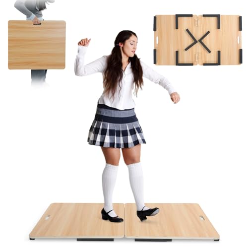 WHXGG Tap Dance Floor Tap Board for Tap Dancing 47.2 * 23.6inch Large Foldable Dance Floor for Outdoor Cushioned Tap Dance Floor Tap Dancing Practice Board Portable Dance Floor