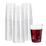 Lullaby 150 Pack 10oz Clear Plastic Cups, Disposable Plastic Cups, Hard Plastic Party Cups/Cocktail Glasses for Parties, Wedding, Daily Use