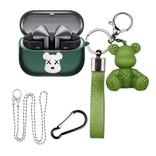 Galaxy Buds3 / Galaxy Buds3 Pro �Ή� �P�[�X �J�o�[ TPU�f�� �ی�P�[�X �����h�~ ���h�~ �ϏՌ� �h�� �h�o ������ �n���� ���킢�� ���� �[�d�֗� �S�ʕی� �ی�J�o�[ �C���z���P�[�X �L�[�`�F�[���t�� Galax