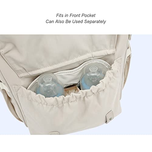 Sac à dos à langer bébé multifonction grand format imperméable couleur bleu clair