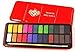 Price comparison product image Lexicon Select Water Colour Block Paint Tin 24 Colours, Paintbrush & Colour Mixing Chart