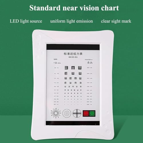 Tabla de agudeza visual con modos horizontal y vertical de luz suave LED 3