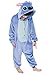 Dolamen Niños Unisexo Onesies Kigurumi Pijamas, Niña Traje Disfraz Animal Pyjamas, Ropa de dormir Halloween Cosplay Navidad Animales de Vestuario (130-140CM (51 "-55"), Stitch)