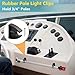 SHILIU 6pcs Boat Pole Storage Clip, Black Pole Holders for 3/4 Inch Attwood 7571l7, Marine Holder Stern & Navigation Light Pole Mount, Anchor Rod Storage Bracket