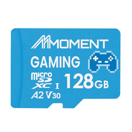 Image of MMOMENT MM23 PRO 128GB microSDXC Card for Gaming | A2 V30 U3, Read Up to 160MB /s, Write Up to 130MB /s, Handheld Gaming Devices
