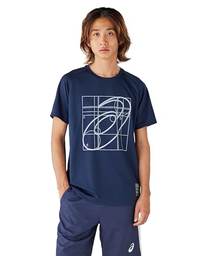 [アシックス] トレーニングウェア クールハイブリッド半袖シャツ 2031E995 ユニセックス大人 400(ミッドナイト) XL