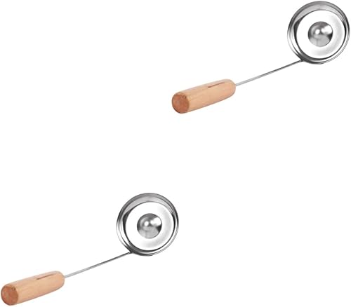 Cabilock Fritter Scoop Metal Cooking Spoon Metal Joycon Molde Para Gelatina Wind Fritters Rosettes Maker Tool Rosettes Waffle Maker Concave-convex