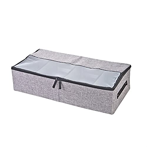 Zapato ropa almacenamiento contenedor transpirable de lino con divisor de ropa extraíble 2