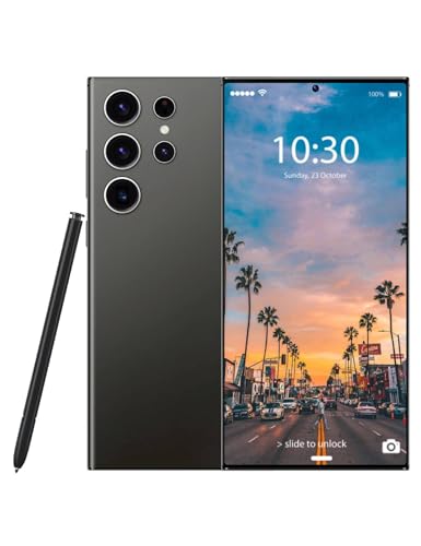 C24 Ultra Unlocked Phone 5G, 8GB+256GB Large Storage Smart Phone, Android 14 Cell Phone, 6800 mAh Battery Unlockedphone, 6.8-inch/Dual SIM (Works with T-Mobile, AT&T, Verizon) Black