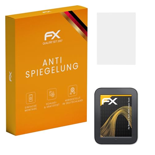 atFoliX Película Protectora compatible con Barnes & Noble NOOK Simple Touch Lámina Protectora de Pantalla, antirreflejos y amortiguadores FX Protector Película (2X)