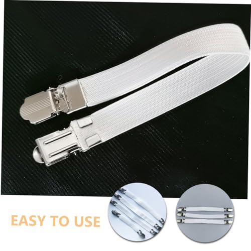 Zerodeko 4Pcs Ironing Board Cover Clips Adjustable Elastic Bed Sheet Holders Sturdy Iron Clip Fasteners for Tablecloths and Ironing Boards Suitable for Home Use - Thumbnail 7