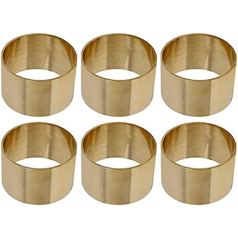 Divine glance Golden Napkin Rings for Weddings Dinner Parties or Every Day Use (6) Cover