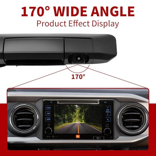 Image of Nakkaa Tailgate Handle Rear View Backup Camera Compatible with Tacoma 2005-2014 Tailgate Door Handle with Replacement Parking Cameras 6909004020