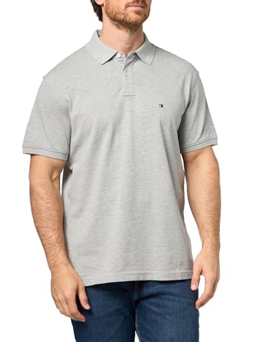 Image of Tommy Hilfiger Men's Short Sleeve Polo Shirts in Classic Fit with Stretch and Organic Pique Cotton