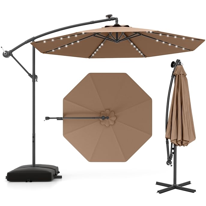GOPLUS Parasol przeciwsłoneczny, na taras, balkon i do ogrodu