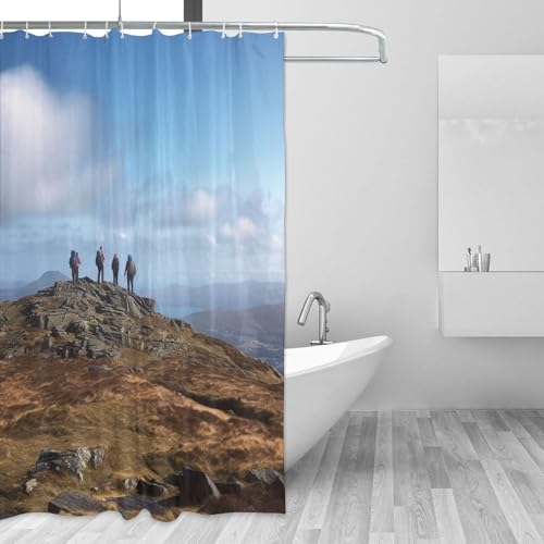 Rideau de douche imperméable 183x183 cm avec 12 crochets - 2