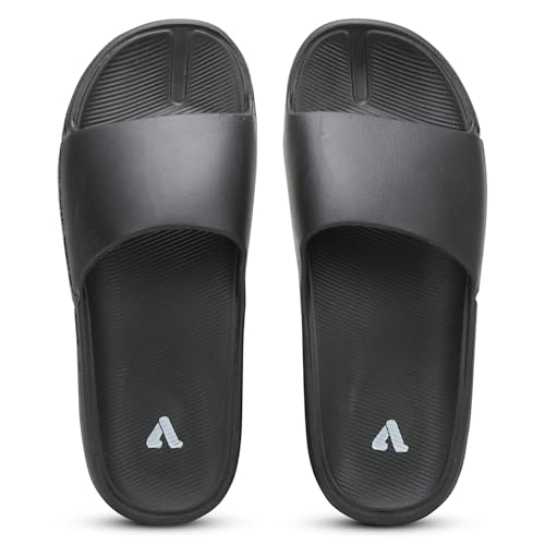 Image of Aqualite NEO-1257 Men Slides slipper with Slip-on wear, Comfort and Flat Base flipflop for dailywear uses