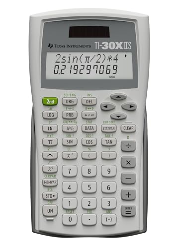 Image of Texas Instruments TI30XIISWHITE 2-Line Scientific Calculator