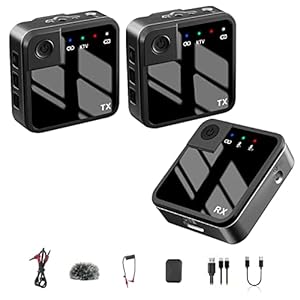 2.4G draadloos reversmicrofoonsysteem – Tweerichtings 2.4G draadloos reversmicrofoonsysteem – Ruisonderdrukking buitenshuis Live-microfoon, met high-definition geluidskwaliteit Xiaohuaduo