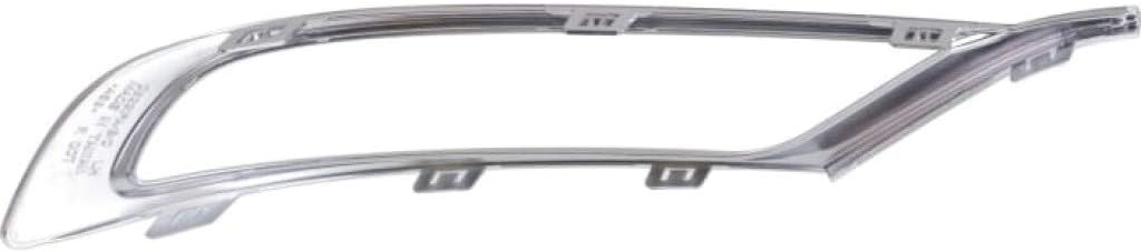 for Chrysler 300 Bumper Trim 2015-2020 Driver and Passenger Side Pair/Set Outer | Front | Center Applique | Platinum | Molding | Type 1 | CH1038166, CH1039166 | 5XV89SZ7AA, 5XV88SZ7AA